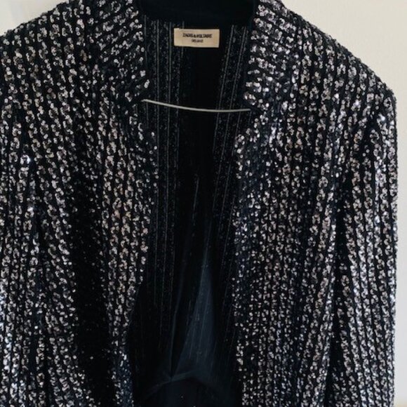 Zadig & Voltaire Sequin Deluxe Jacket, size LARGE, NEW, NEVER WORN, only $300 - Picture 6 of 16